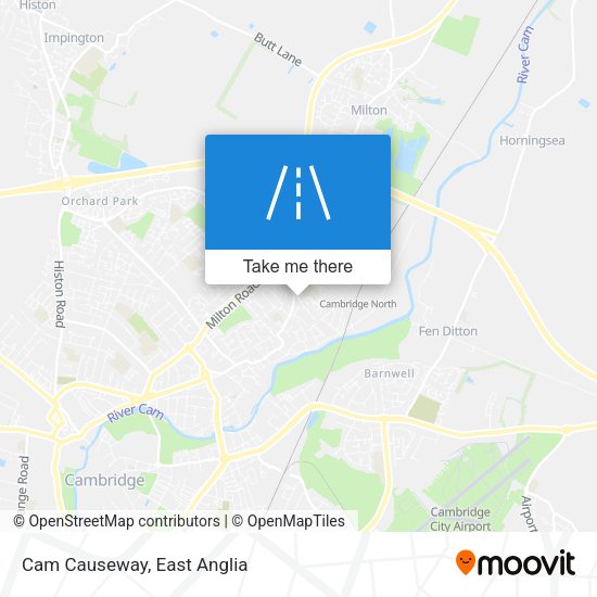 Cam Causeway map
