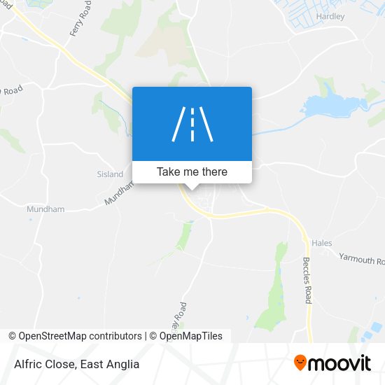 Alfric Close map