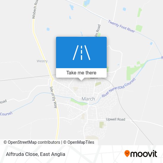 Alftruda Close map