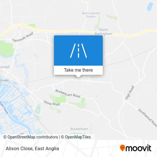 Alison Close map