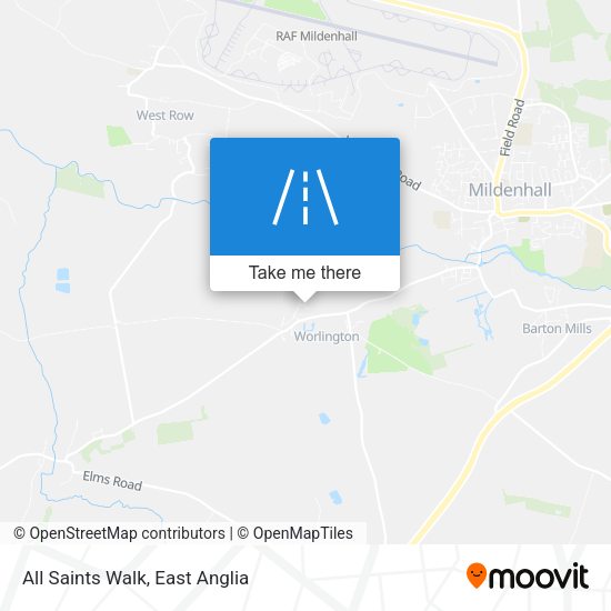 All Saints Walk map