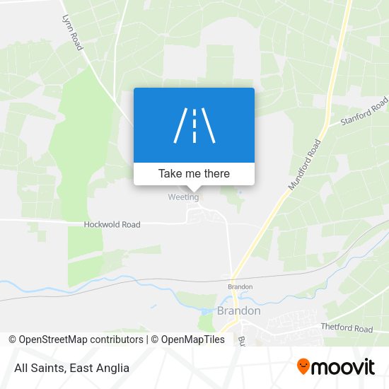 All Saints map