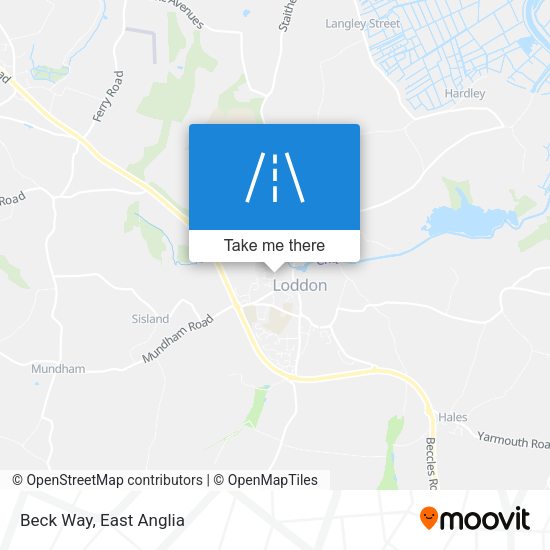 Beck Way map