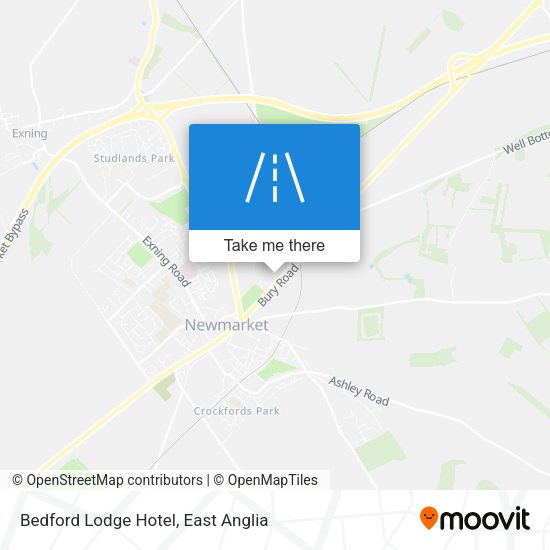 Bedford Lodge Hotel map