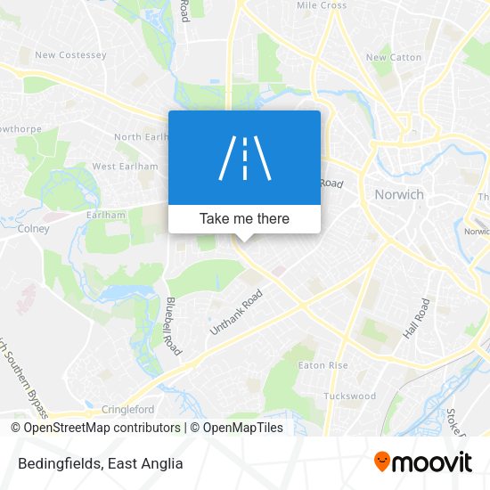 Bedingfields map