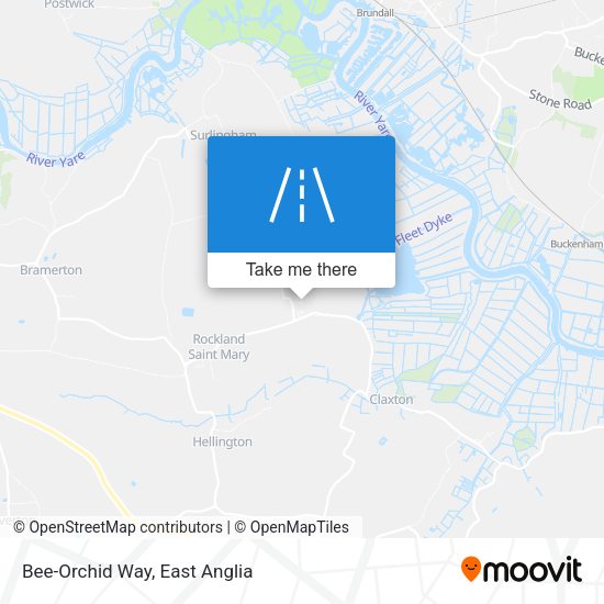 Bee-Orchid Way map