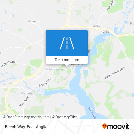 Beech Way map