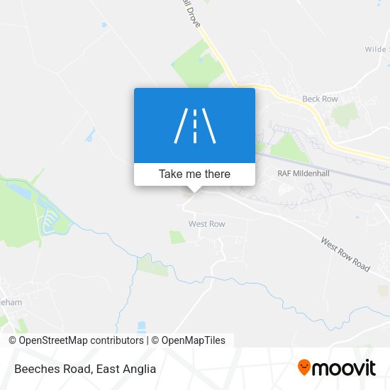 Beeches Road map