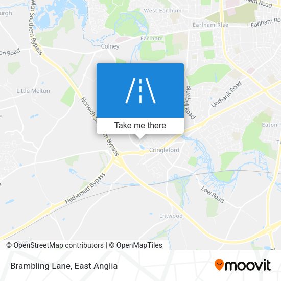 Brambling Lane map