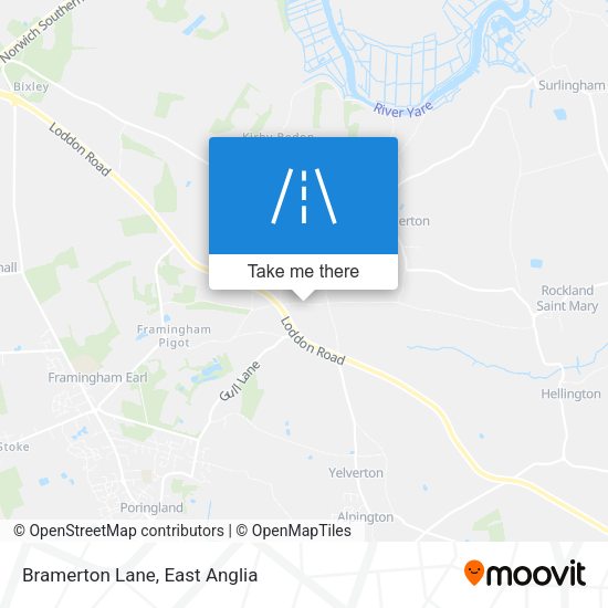 Bramerton Lane map