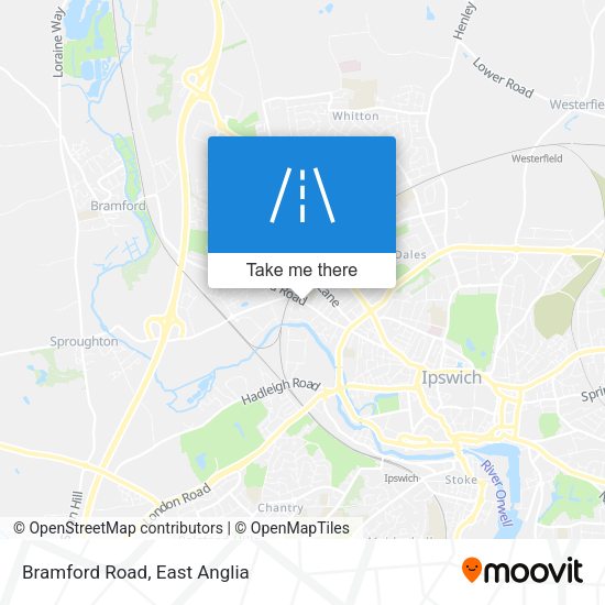 Bramford Road map