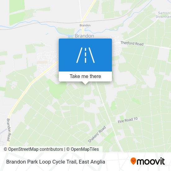 Brandon Park Loop Cycle Trail map