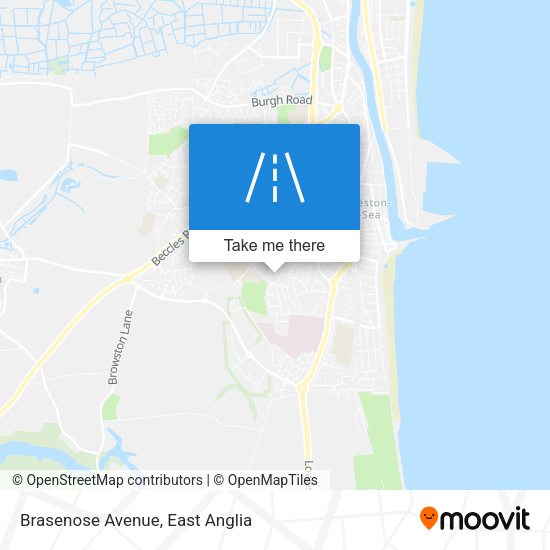 Brasenose Avenue map