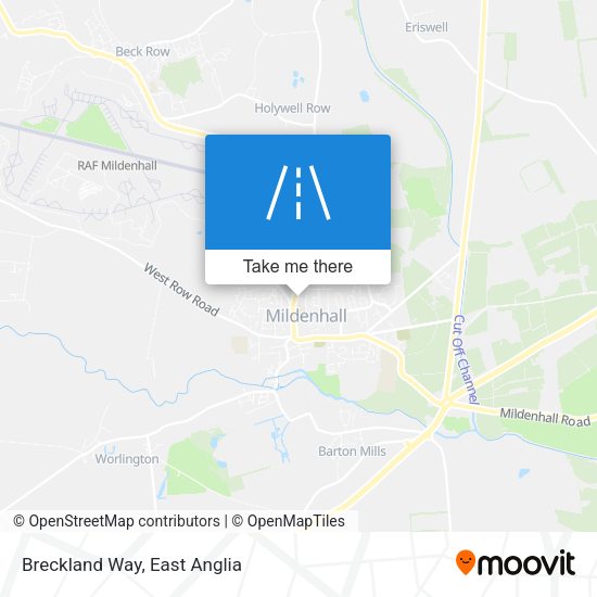 Breckland Way map