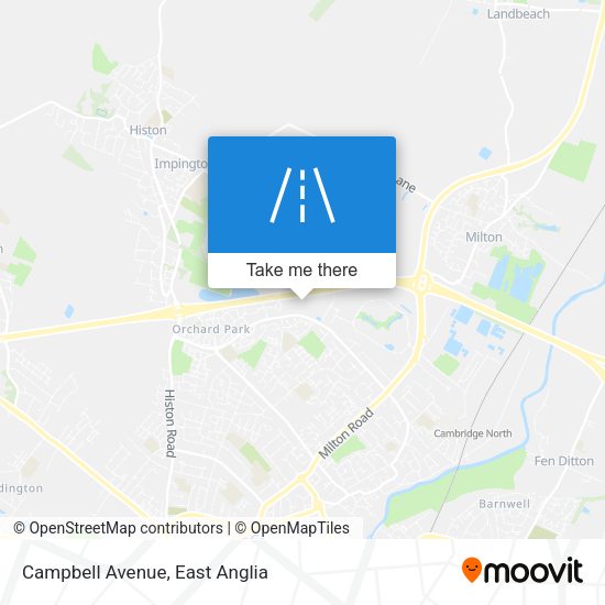 Campbell Avenue map