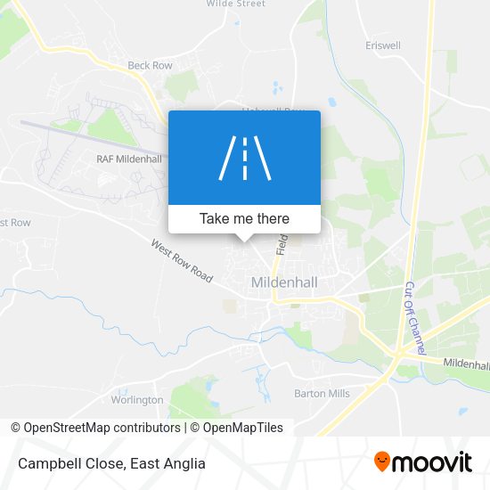 Campbell Close map