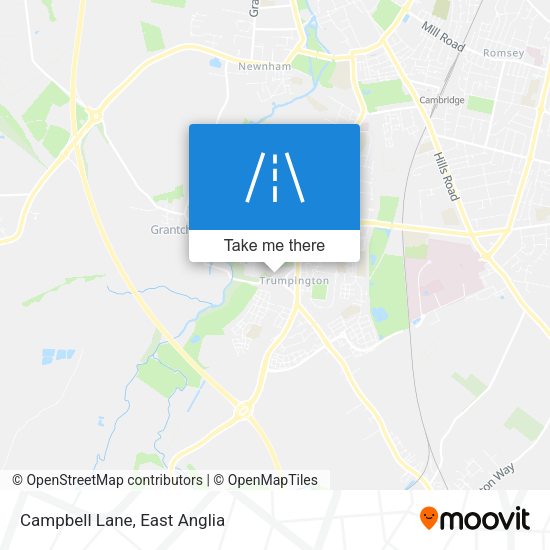 Campbell Lane map