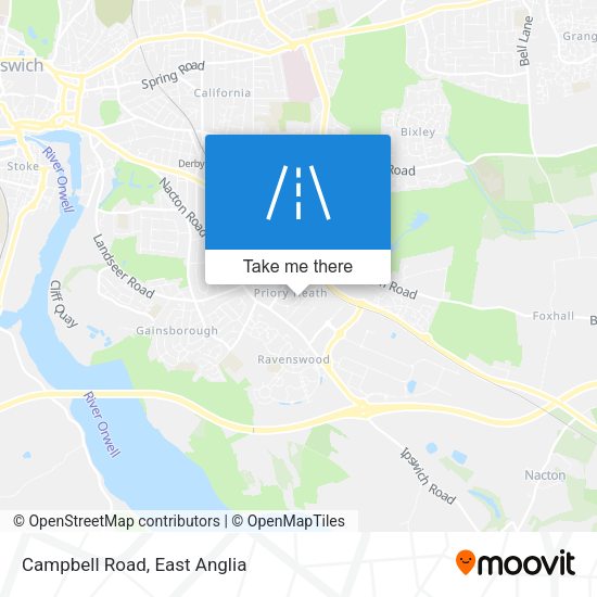 Campbell Road map