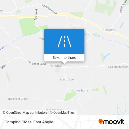 Camping Close map