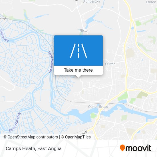 Camps Heath map