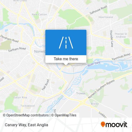 Canary Way map