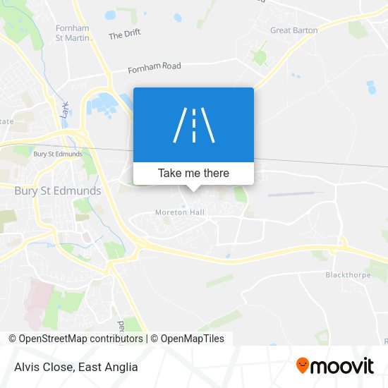 Alvis Close map