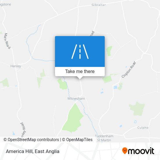 America Hill map