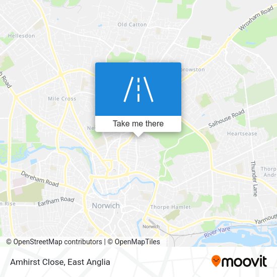 Amhirst Close map