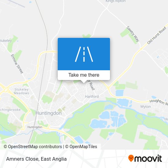 Amners Close map