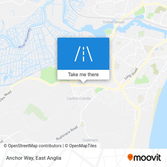 Anchor Way map