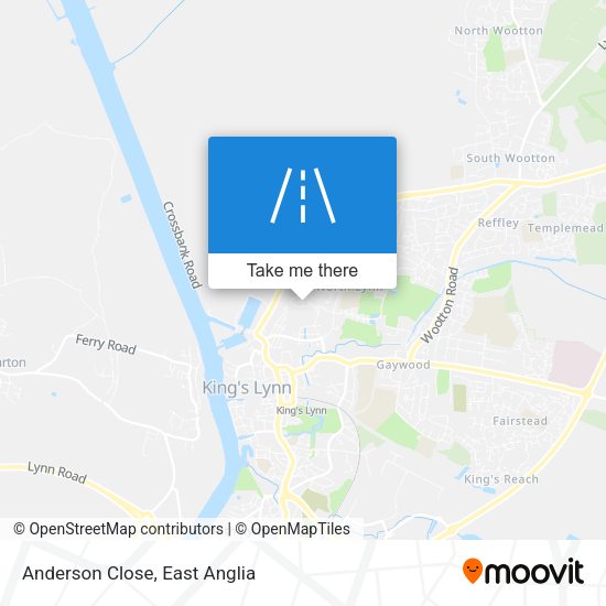 Anderson Close map