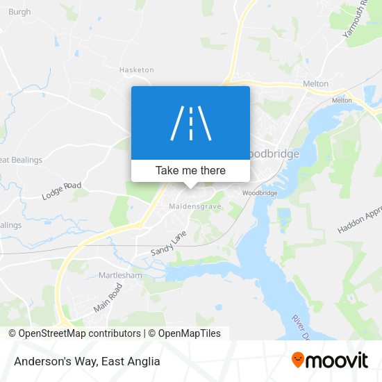 Anderson's Way map