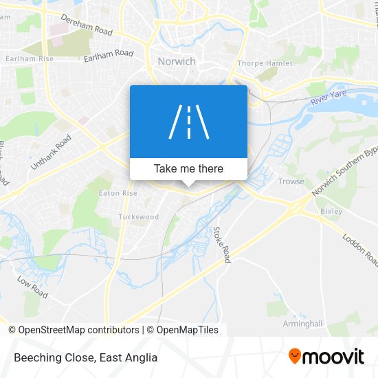 Beeching Close map
