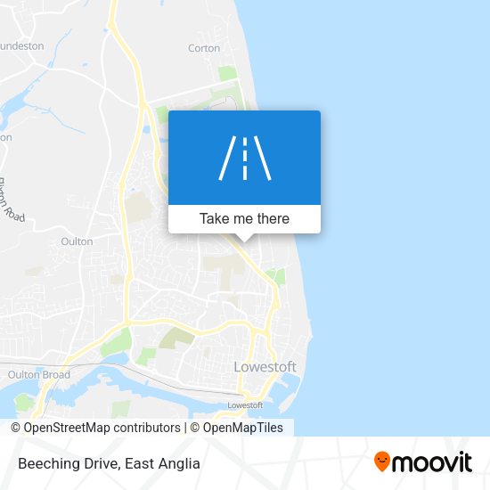 Beeching Drive map