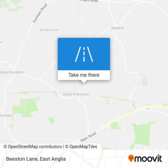 Beeston Lane map