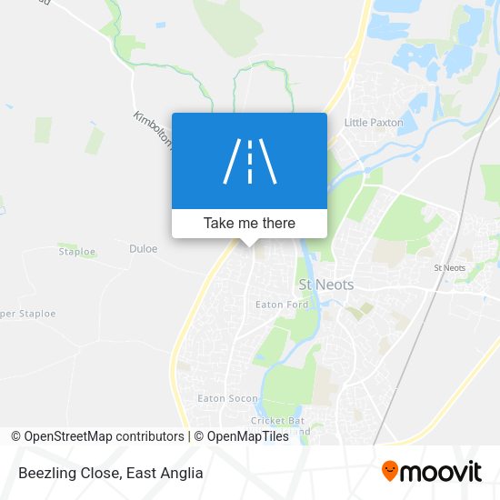 Beezling Close map