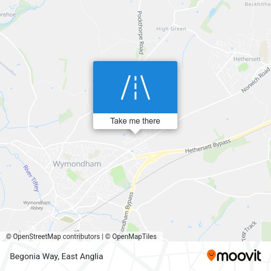 Begonia Way map