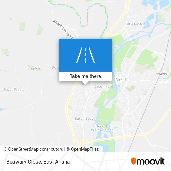 Begwary Close map