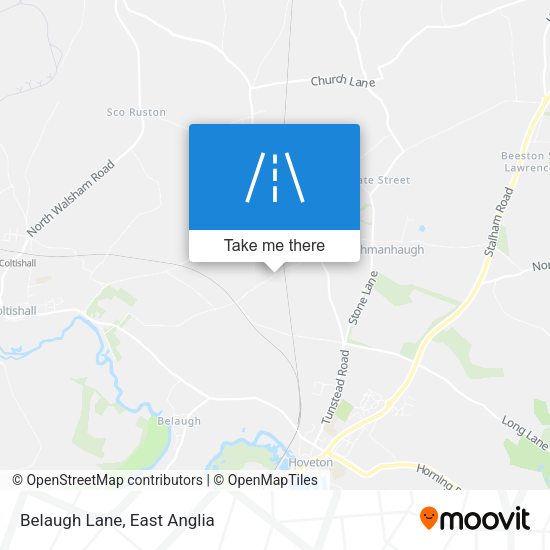 Belaugh Lane map