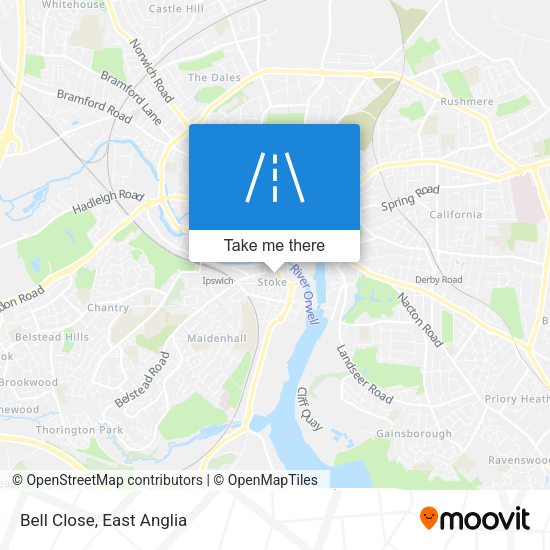 Bell Close map
