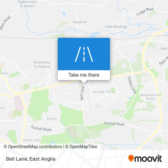 Bell Lane map