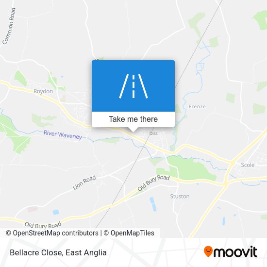 Bellacre Close map