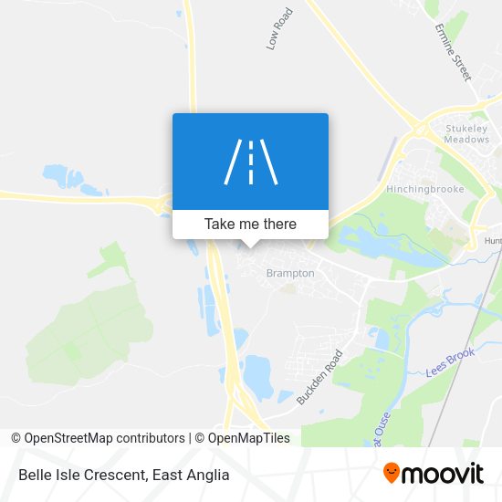 Belle Isle Crescent map