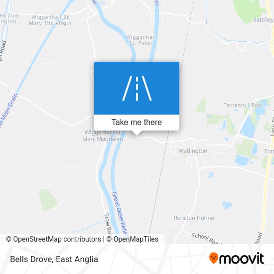 Bells Drove map