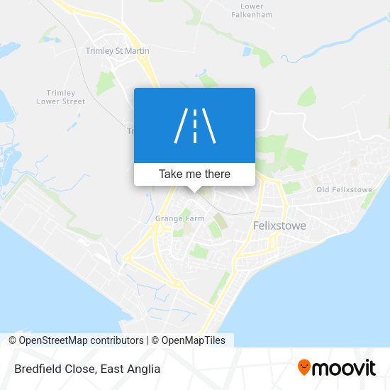 Bredfield Close map
