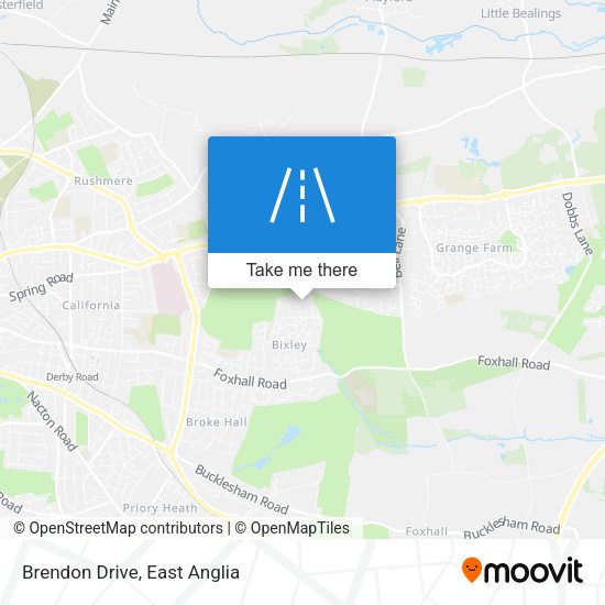 Brendon Drive map