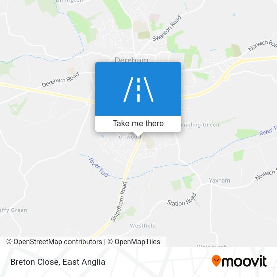 Breton Close map