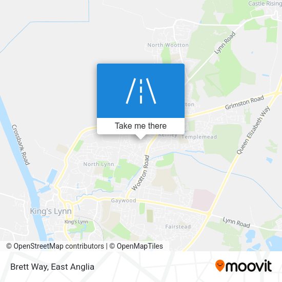 Brett Way map