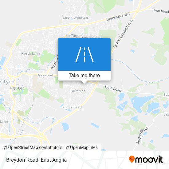 Breydon Road map