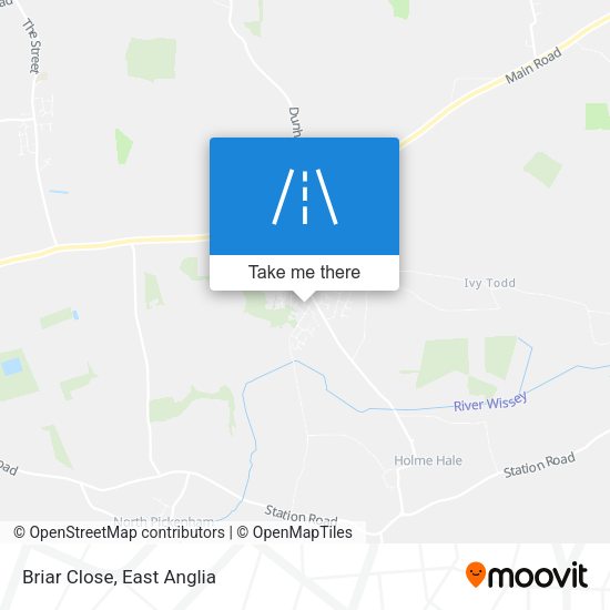 Briar Close map
